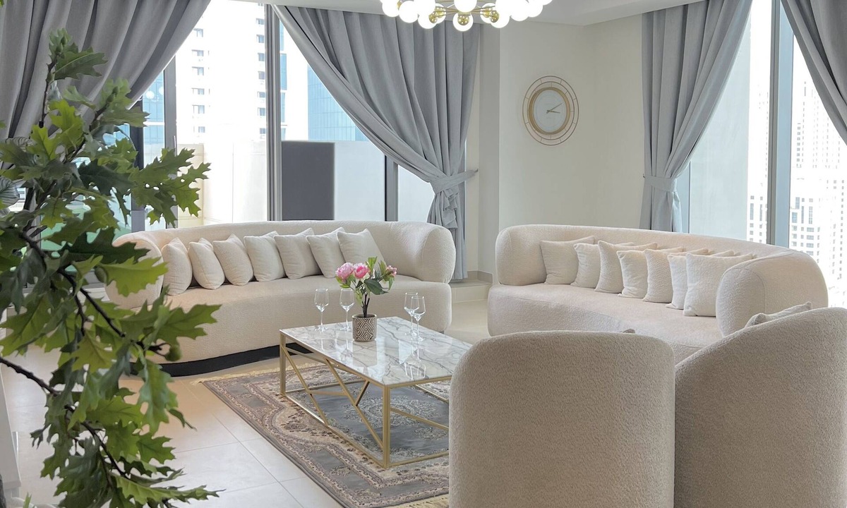 Jabal Ali 2 Apartment | Farwell & Gervase - 5 BDR Dubai Marina Penthouse - Marina & Palm Views