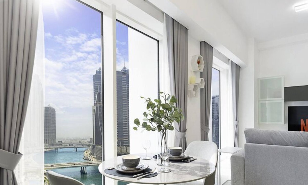 Business Bay Apartment | LUX The West Wharf Canal View Suite