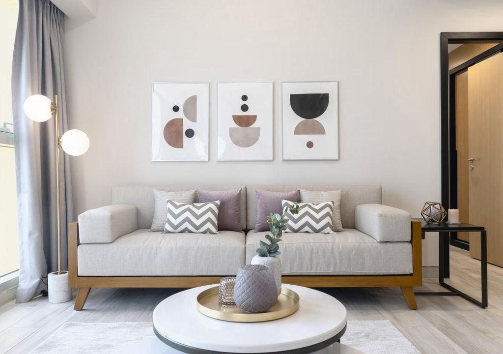 Al Barsha Apartment | Miracle Garden View | Minimalist Flat | Balcony 4915