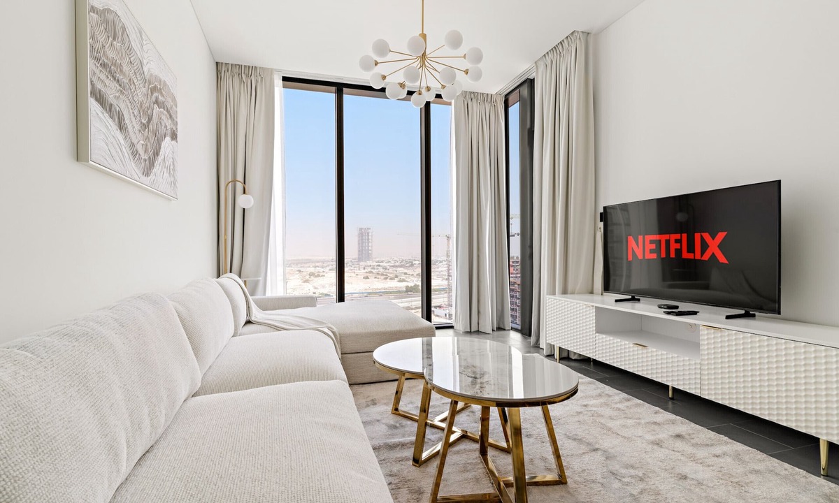 Nad Al Sheba Apartment | Modern 2 BR with Pool View in Sobha Hartland