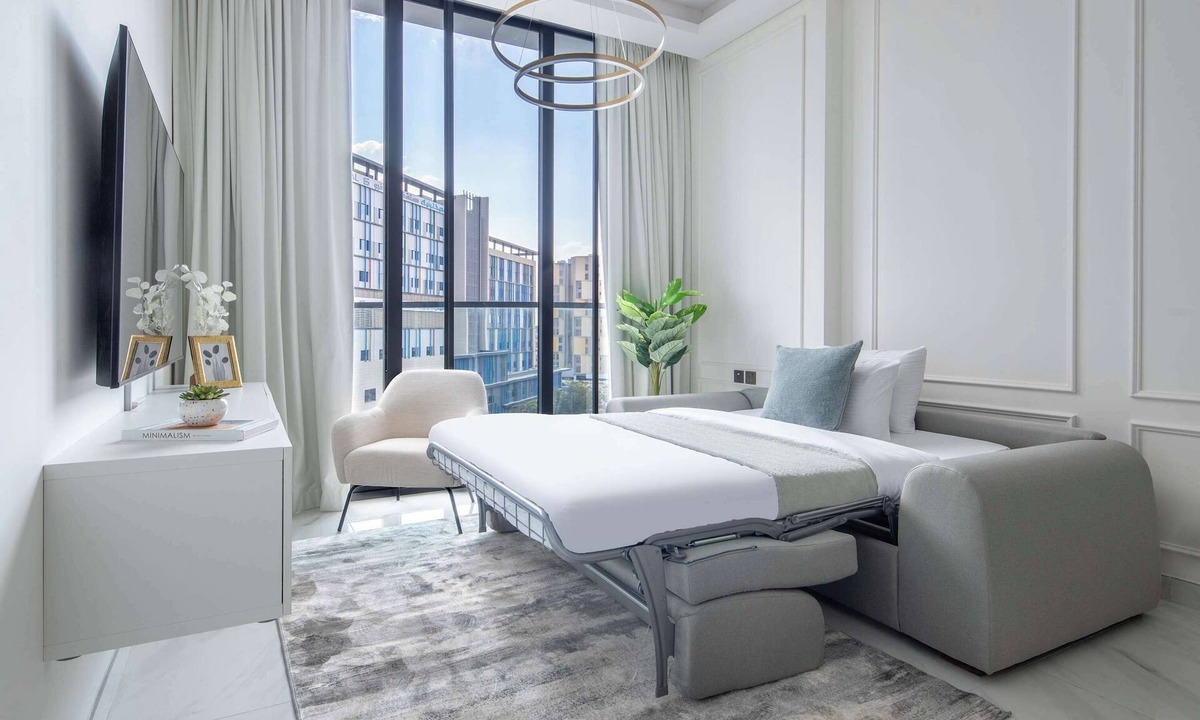 Al Barsha Apartment | Modern 2BR w Private Pool Close to Miracle Garden