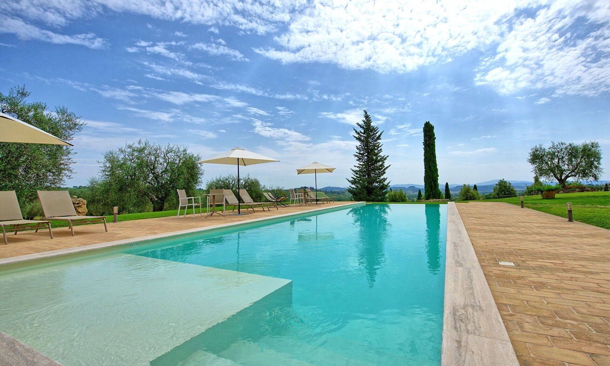 Sarteano Villa | Private Villa with WIFI, A/C, private pool, sauna, TV, panoramic view, close to Montepulciano