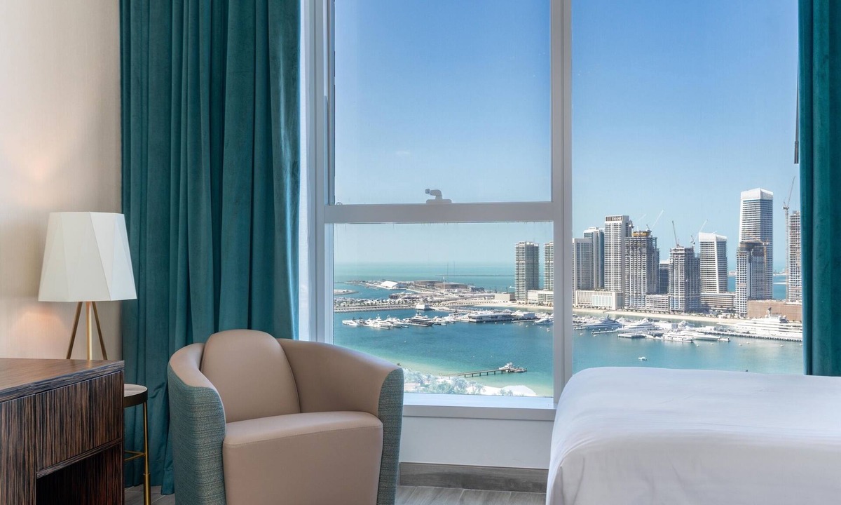 Dubai Media City Apartment | Seaside Serenity: Luxurious 2BR with Spectacular Sea Views in Dubai 5-Star Hotel