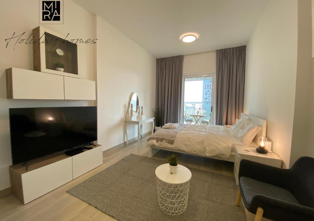 Jumeirah Village Circle Apartment | Serviced Studio in Bloom Heights by Mira Holiday Homes