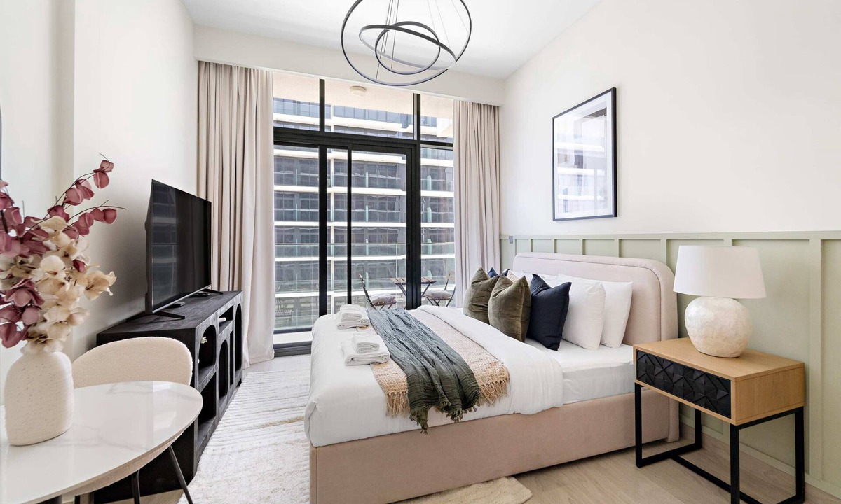 Nad Al Sheba Apartment | Silkhaus Chic Studio | Skyline View | MBR City