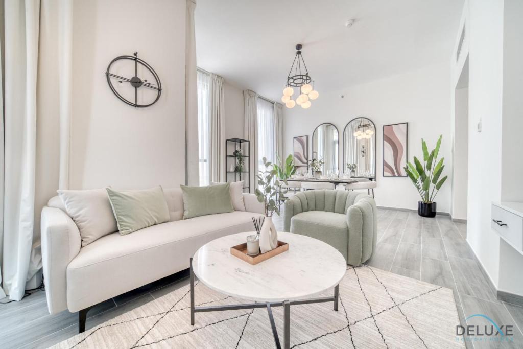 Dubai Production City Apartment | Suave 2BR with Assistant Room at Mesk 1 Midtown Dubai Production City by Deluxe Holiday Homes