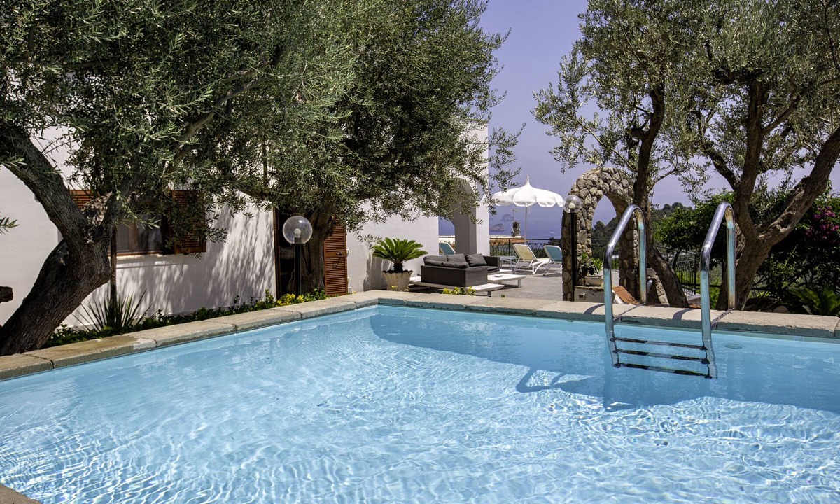Marina del Cantone Villa | Villa Marianna with Sea view, private pool and tennis court