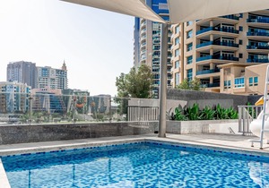 Elegant Studio with Balcony, Steps From the Sea