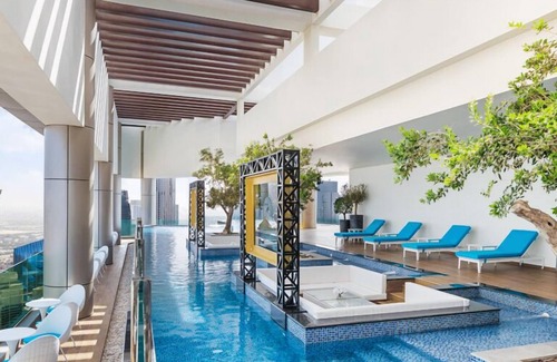 Business Bay Apartment | A modern luxurious 3 bedroom apartment with Buri Khalifa view at Paramount Hotel