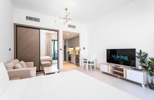 Business Bay Apartment | Aliving Stylish Studio Binghatti Canal view & Burj Khalifa