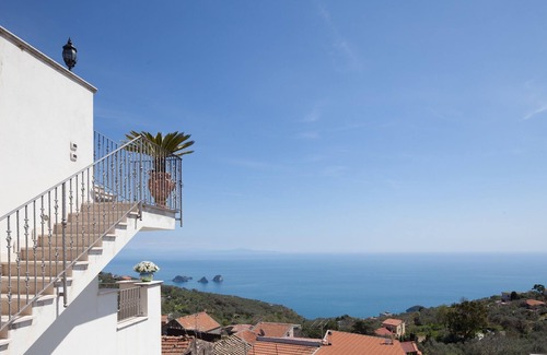Sant'Agata sui Due Golfi Apartment | Apartment Sky - Sorrento coast, with sea view, pool, garden, parking, Wi-Fi