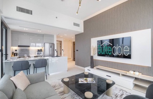 Business Bay Apartment | Canal front apartment with Burj Khalifa view