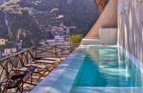 Amalfi Villa | Casa Massa Amalfi, 4 camere da lettocomplete con bagno,vista, piscina privata