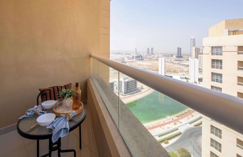 Dubai Production City Apartment | Contemporary Studio in IMPZ with Lake Views