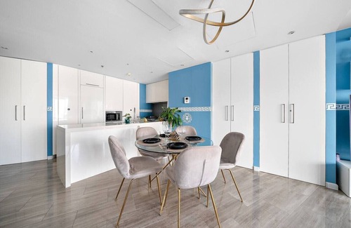 Jadaf Apartment | Cozy Waterfront Stay with Balcony, Kitchen & Smart TV