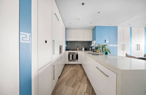 Jadaf Apartment | Cozy Waterfront Stay with Balcony, Kitchen & Smart TV