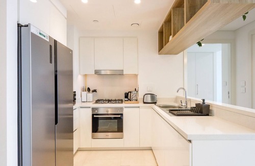 Trade Center Apartment | Lavish 2 Bedroom Suite with Burj Khalifa View & Direct Dubai Mall Access
