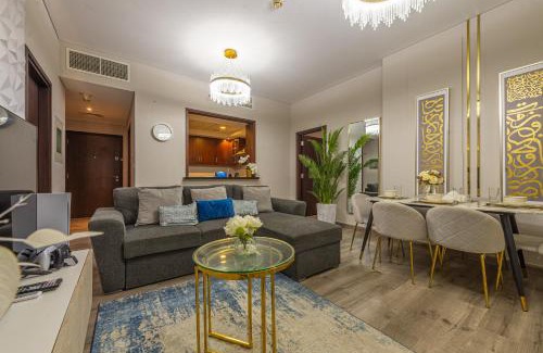 Downtown Dubai Apartment | Luxury 2BR Burj Khalifa Fountain View with Pool, Gym, and Near Dubai Mall