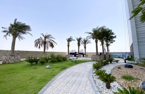 Jumeirah Village Triangle Apartment | Marco Polo - Pastel Studio with Stunning Aerial City Views