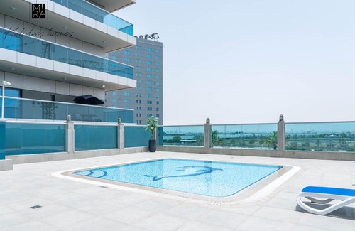 Business Bay Apartment | Mira Holiday Homes - Studio with Burj Khalifa View - Elite Business Bay
