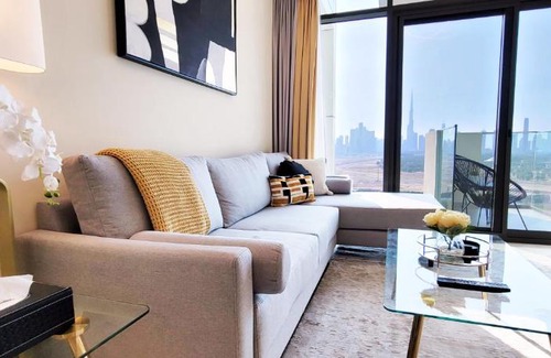 Jadaf Apartment | New Bright & Modern Luxury 1BR with Full Burj View