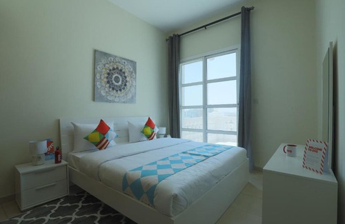 Dubai Production City Apartment | OYO Home 372 1BHK Qasr Sabah-3 IMPZ