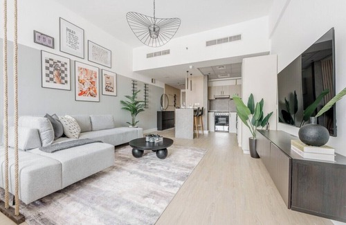 Dubai Sports City Apartment | Peaceful Studio Apartment at Frankfurt Tower in Sports City