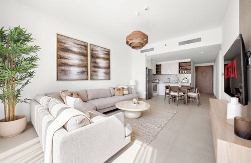 Trade Center Apartment | Serene 2BR w/Pool & Gym Access