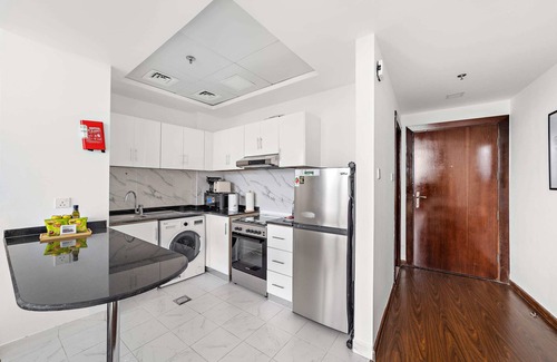 Dubai Apartment | Silkhaus Lux Studio | Binghatti Pearl | Near Mall