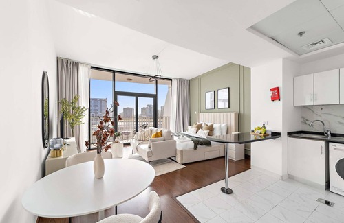 Dubai Apartment | Silkhaus Lux Studio | Binghatti Pearl | Near Mall