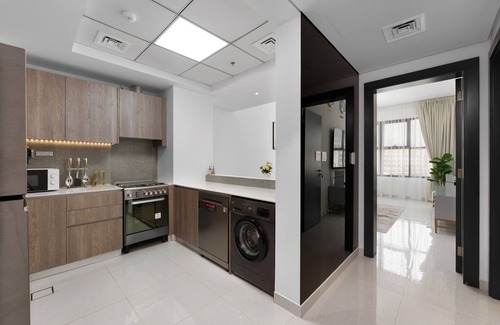 Al Barsha Apartment | Tranquil Escape w/Balcony & High-End Facilities