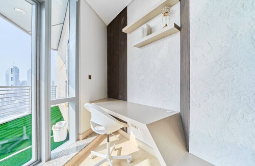 Bur Dubai Apartment | 1BR Sky Gardens | Balcony with Stunning DIFC View