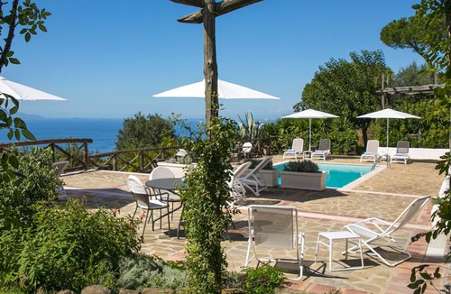 Massa Lubrense Villa | AMORE RENTALS - Villa Amiela with Private Pool, Sea View, Garden, Terrace and Parking