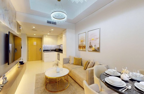 Al Safa Apartment | Aykon City - Glamorous Two Bedroom in Business Bay