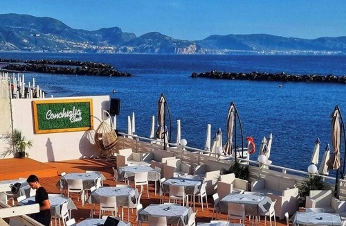 Mount Vesuvius - Pompei Apartment | Beachfront - Capri Studio apartment x 2 people on the waterfront with Capri view