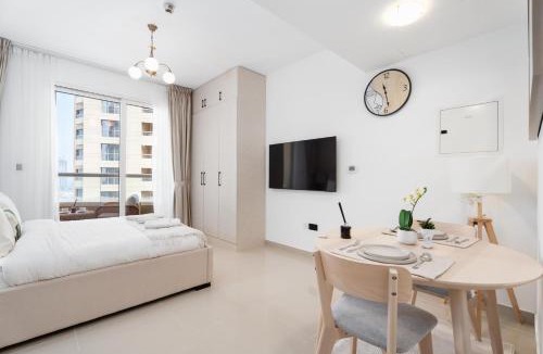 Dubai Production City Apartment | Blissful Studio at Lakeside Tower A