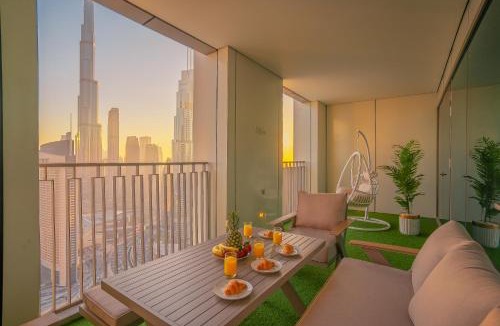 Za'abeel 2 Apartment | BURJ VIEW, DUBAI MALL WALK, BIG POOL Burj View