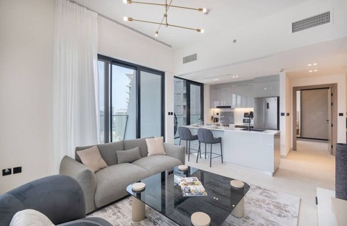 Business Bay Apartment | Canal front apartment with Burj Khalifa view
