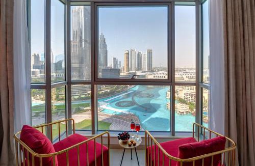 Downtown Dubai Apartment | Durrani Homes - Luxe Living with Burj Khalifa and Fountain View - third room without partition