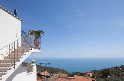 Sant'Agata sui Due Golfi Apartment | Flower Apartment - Sorrento coast, with sea view, pool, garden, parking, WiFi