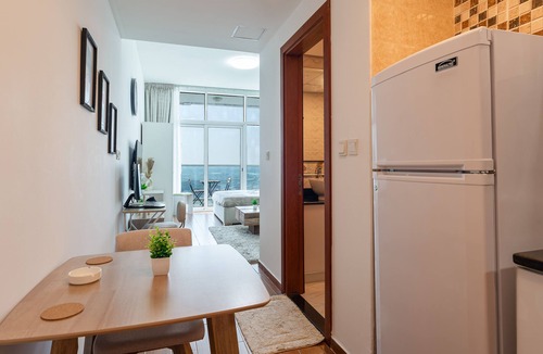 Jumeirah Village Triangle Apartment | Hybrid Chic Living: Luxury-Comfort-Productivity in enchanting Dubai