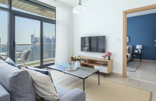 Dubai Marina Apartment | Impressive 1BR w/ Incredible Marina Views!