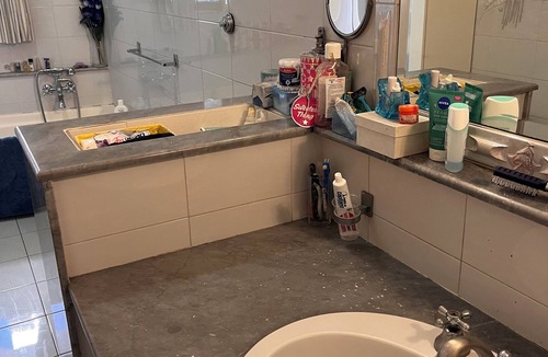 Rione Sanita House | Large room with private bathroom in apartment shared with host