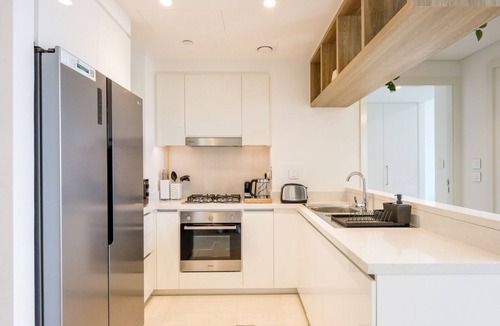 Trade Center Apartment | Lavish 2 Bedroom Suite with Burj Khalifa View & Direct Dubai Mall Access