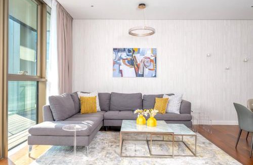 Al Wasl Apartment | Lush 2BR & Maids City Walk with Burj Khalifa View