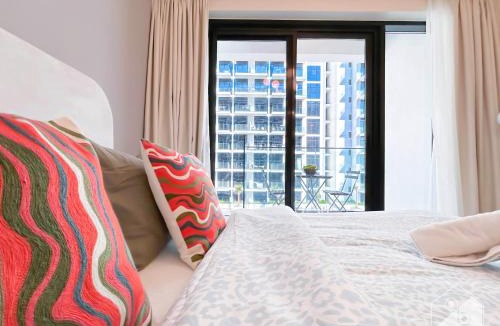 Nad Al Sheba Apartment | Luxury & City Views Studio in Azizi Riviera
