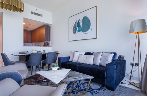 Dubai Media City Apartment | Maison Privee - Chic Coastal Escape w/Sea Views on Palm Entry
