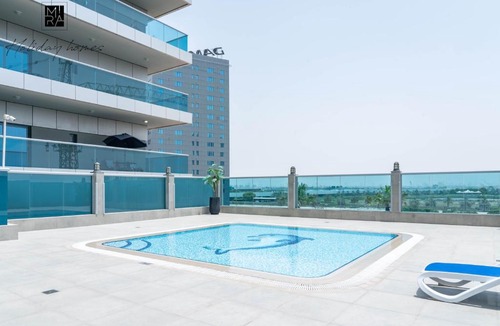 Business Bay Apartment | Mira Holiday Homes - Studio with Burj Khalifa View - Elite Business Bay
