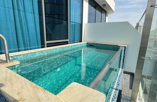 Al Barsha Apartment | Modern 2BR w Private Pool Close to Miracle Garden