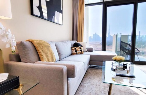 Jadaf Apartment | New Bright & Modern Luxury 1BR with Full Burj View